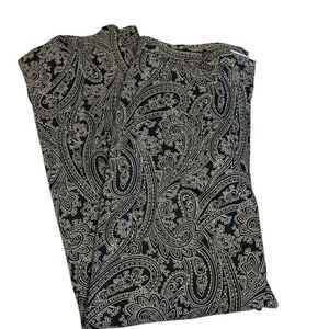 Liz Claiborne Cosette Women's Sport Pants Paisley Print Black Size 12